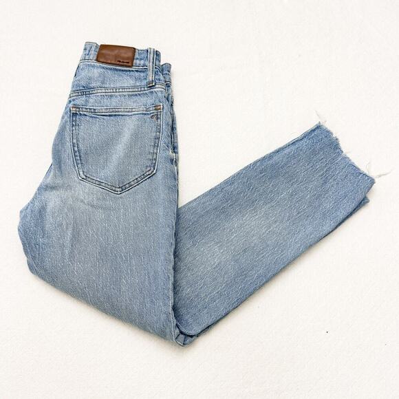 Madewell The Perfect Vintage Denim Jeans Raw Hem Size 24 - Picture 8 of 8